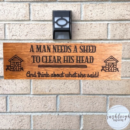 FUNNY MAN SHED SIGN | SHED/GARAGE/WORKSHOP | OUTDOOR SIGNS